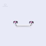 Piercing Liana Iolite agrafe horizontal pour le corps