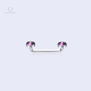 Piercing Liana Iolite agrafe horizontal pour le corps