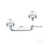 Piercing horizontal en Iolite, modèle Liana