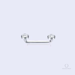 Piercing langue surface Liana Cristal en bijou élégant