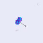Euphéa Bicolore piercing langue vibrant bleu/violet