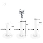 Accessoire de mode : piercing lèvre stud en cristal