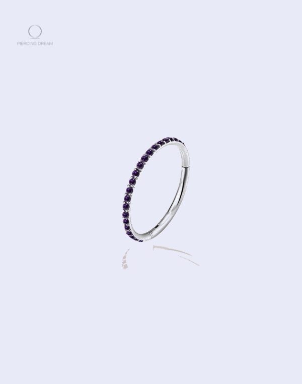 piercing-lobe-titane-1 Aira Pourpre - anneau piercing lobe en titane