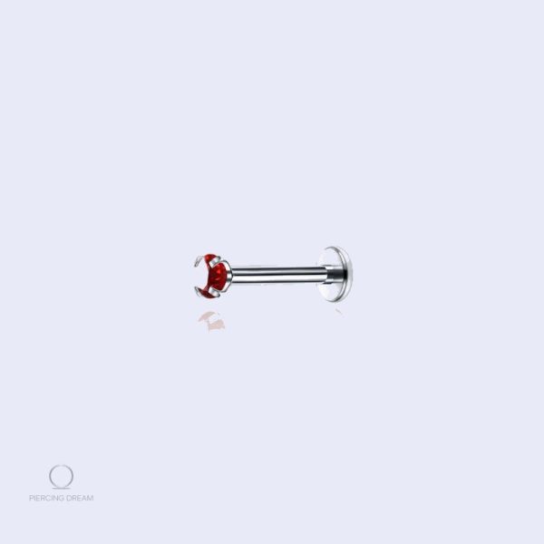 piercing-medusa-strass-rouge-1 Piercing médusa strass rouge brillant Orla Rubis