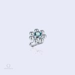 Piercing microdermal Utopia Saphir joyaux bleu