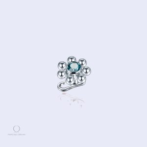 Piercing microdermal Utopia Saphir joyaux bleu