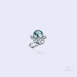 Piercing microdermal bleu Unitya Saphir