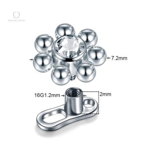 Microdermal strass rose, style et originalité