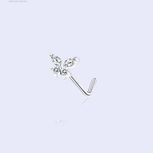 Piercing nez papillon en acier chirurgical Willowa