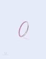 Piercing de nez Aira Corail avec anneau et diamant