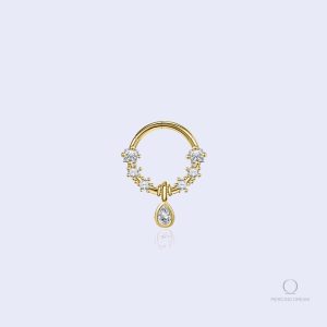 Piercing nez en or avec diamant Eirlys