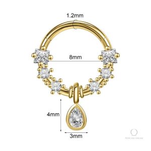 Bijou de nez or et diamant élégant pour un style raffiné