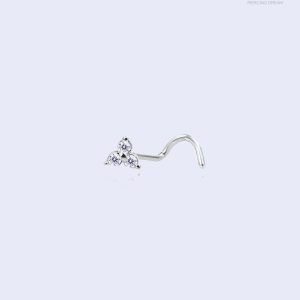 Piercing de nez Zena avec tige incurvée