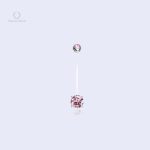Accessoire de grossesse, piercing nombril bioflex Gravida Rose