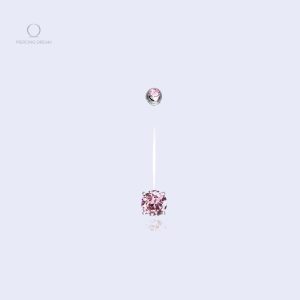 Accessoire de grossesse, piercing nombril bioflex Gravida Rose