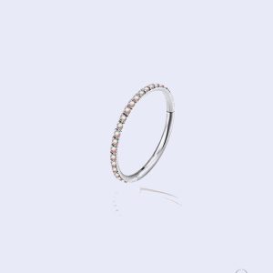 Piercing nombril inversé Aira Cristal en anneau