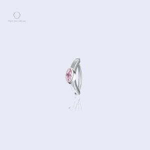 Piercing nombril inverse en argent Ziona