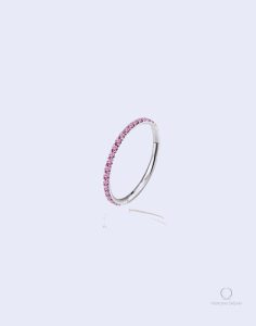 Piercing nombril Aira Corail en titane élégant et durable