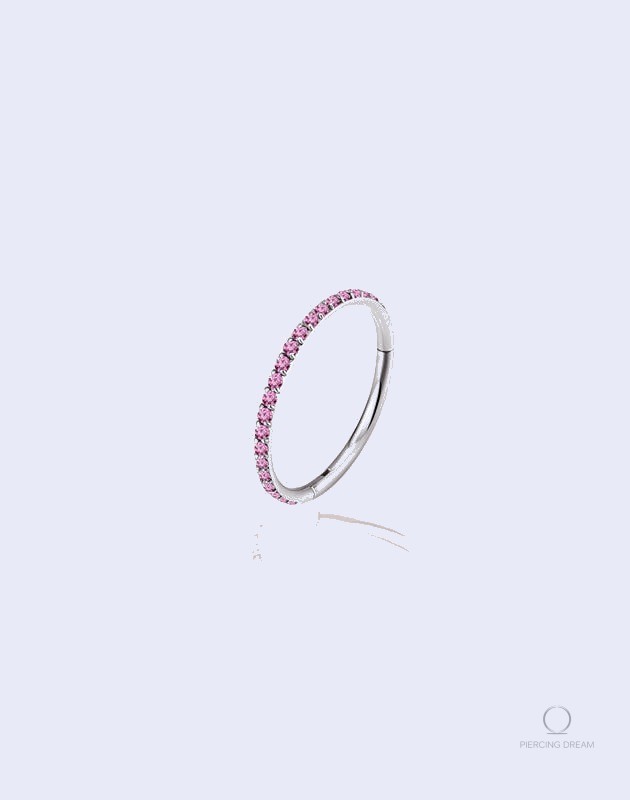 Piercing nombril Aira Corail en titane élégant et durable