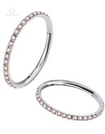 Piercing anneau pour le nez, design élégant Aira Cristal