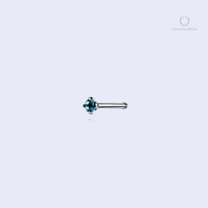 Piercing nostril tige droite Mélina Ciel en acier inoxydable