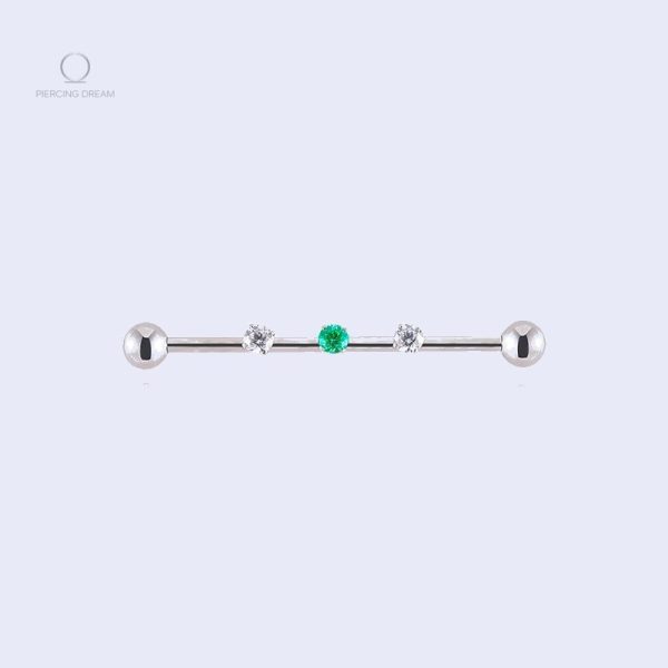 piercing-oreille-industriel-bijoux-1 Piercing oreille industriel Luminia avec strass