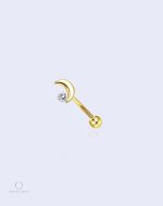 Piercing d'oreille en forme de lune Lunada