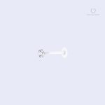 Piercing oreille transparent Lyra Cristal