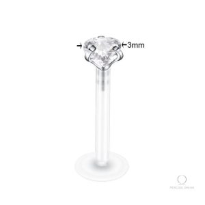 Bijou d'oreille Lyra en style cristal