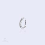 Piercing nombril en titane avec perles Cosmica
