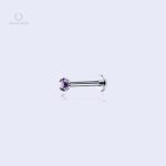 Piercing hélix Orla Iolite avec pierre violette