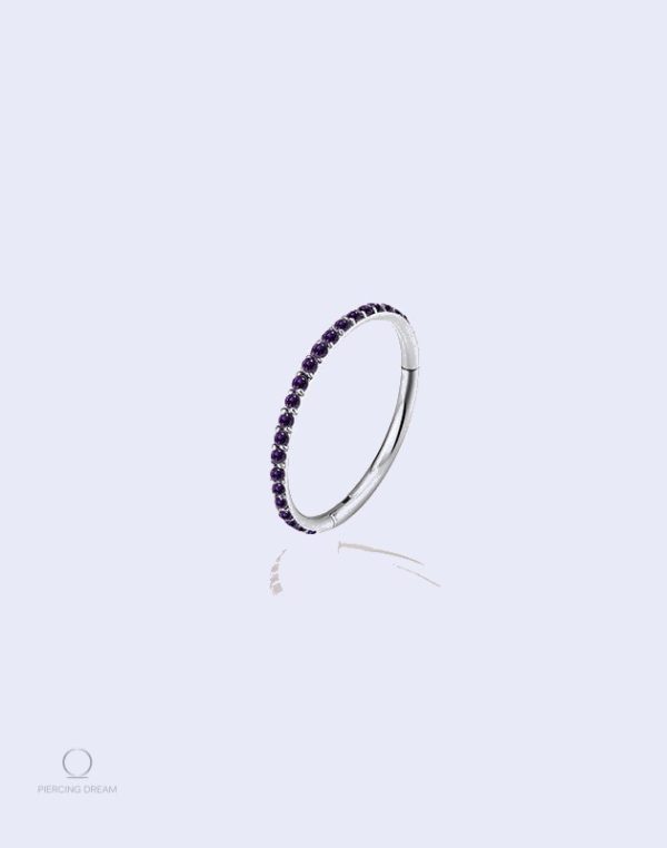 piercing-rook-titane-1 Piercing rook en titane avec zircons Aira Pourpre