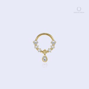 Piercing septum Eirlys 8mm en acier inoxydable