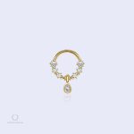 Piercing téton goutte 1.2 mm, design élégant et tendance