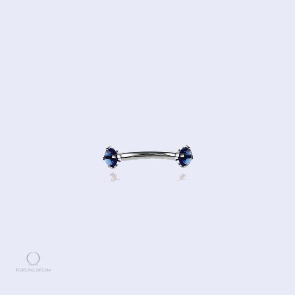 piercing-teton-banane-argent-bleu-1 Piercing téton banane argent avec gemme bleue
