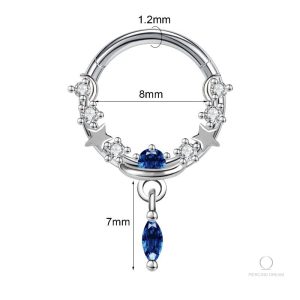 Piercing téton féminin Ember, accessoire de mode tendance