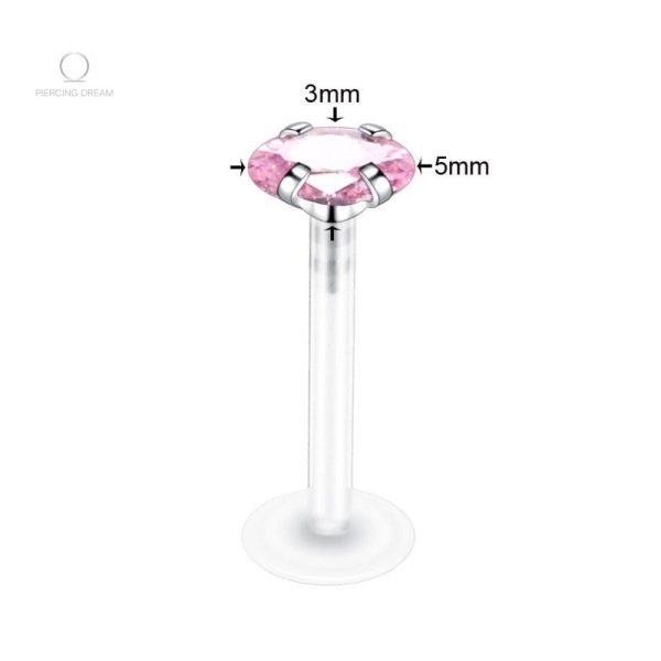 Bioflex tragus piercing, design léger et hypoallergénique