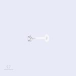 Piercing tragus invisible Lyra Cristal
