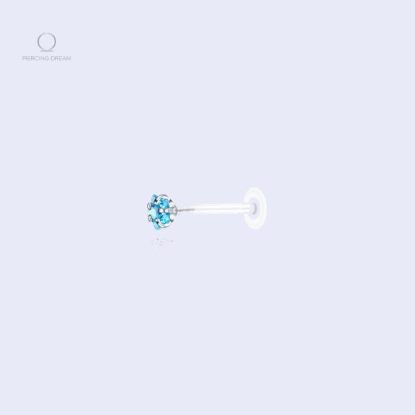 Accessoire piercing tragus en silicone avec design étoile
