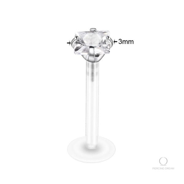 Piercing tragus élégant avec cristal scintillant