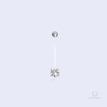 Design élégant de piercing nombril pour femmes enceintes