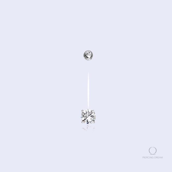 Design élégant de piercing nombril pour femmes enceintes
