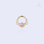 Septum piercing Édena pour daith, design élégant et moderne